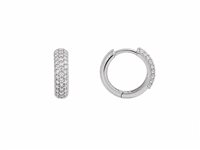 Orecchini Donna in Oro Zircone VERETTE CON 3 FILE ZIRC
